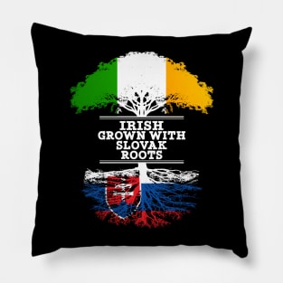 Irish Grown With Slovak Roots - Gift for Slovak With Roots From Slovakia Pillow