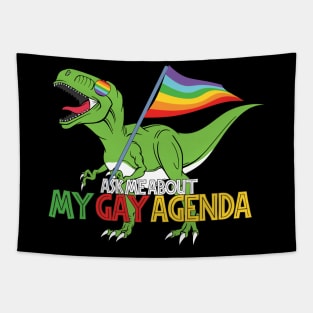 The Gay Agenda Dino Tapestry