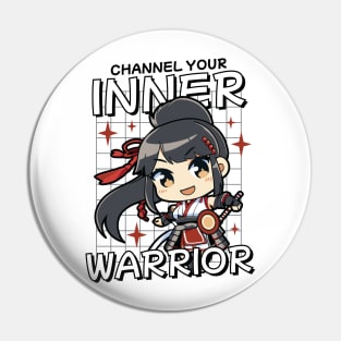 CHIBI SAMURAI GIRL Pin