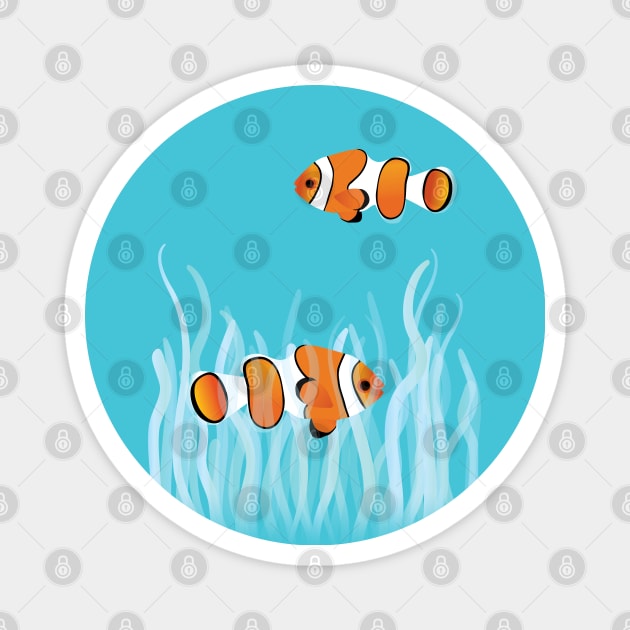Clownfish Badge Reel, Tropical Fish Badge Reel, Tropical Fish