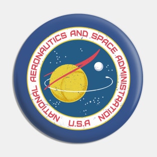 vintage space administration badge Pin