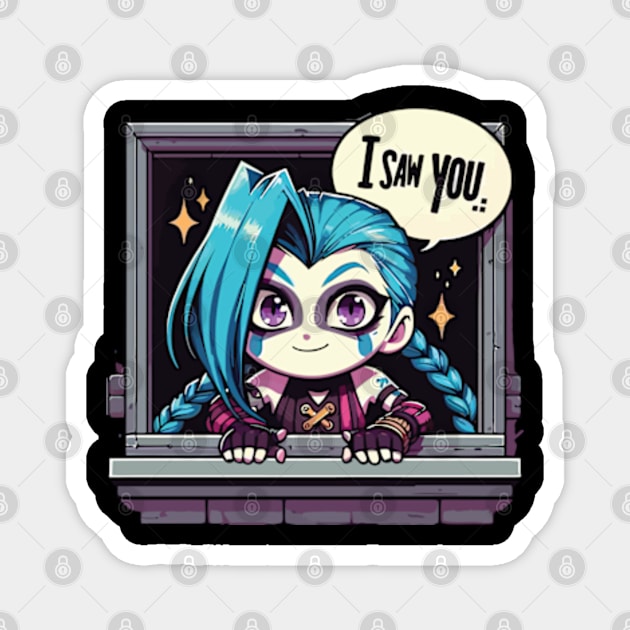 baby jinx arcane Magnet by whatyouareisbeautiful