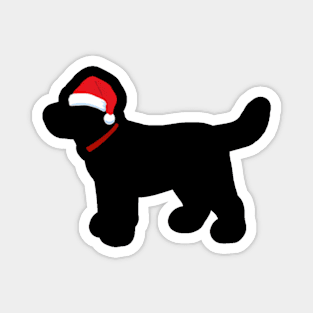 Black Lab Santa Santa Labrador Magnet