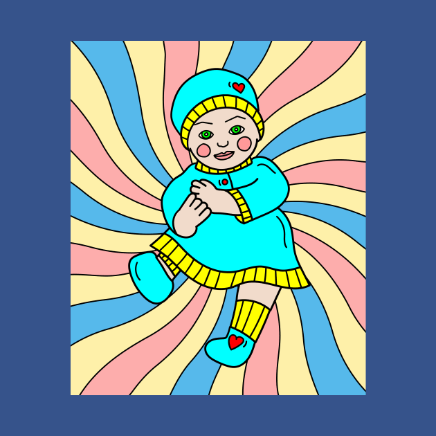 Colorful Retro Doll by flofin