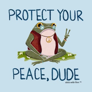 Peaceful Hippie Frogson the Frog T-Shirt