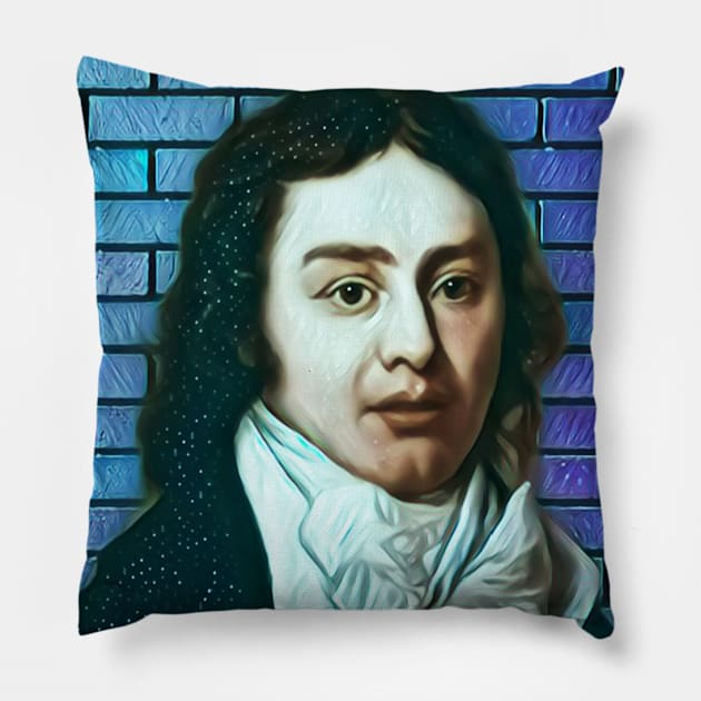 Samuel Taylor Coleridge Portrait | Samuel Taylor Coleridge Artwork 7 Pillow by JustLit