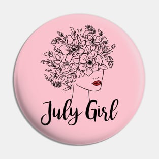 July Girl Pin