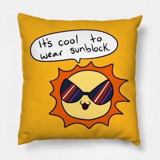 Cool Sun Giving Health Safety Tips Pillow