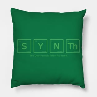 Synth Periodic Table of Synthesizer Pillow