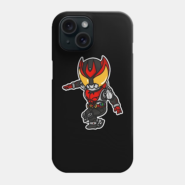 Kamen Rider Kiva Chibi Style Kawaii Phone Case by The Toku Verse