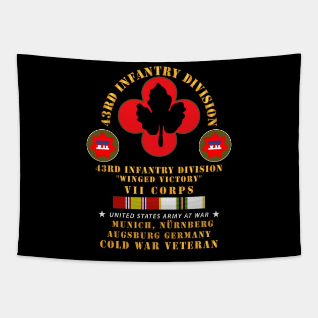 43rd Infantry Division -  Munich, Nürnberg Augsburg Germany  w COLD SVC Tapestry by twix123844