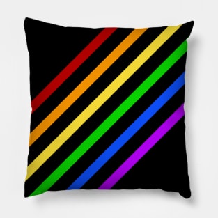 Rainbow Stripes Pillow