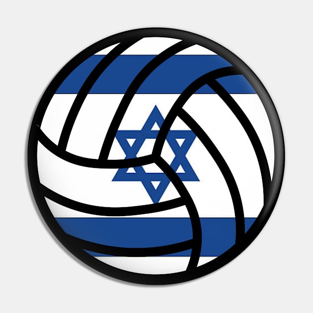 Israeli Volleyball Pin by Artomino