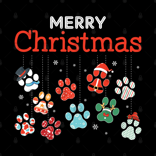 Merry Christmas paws by MZeeDesigns