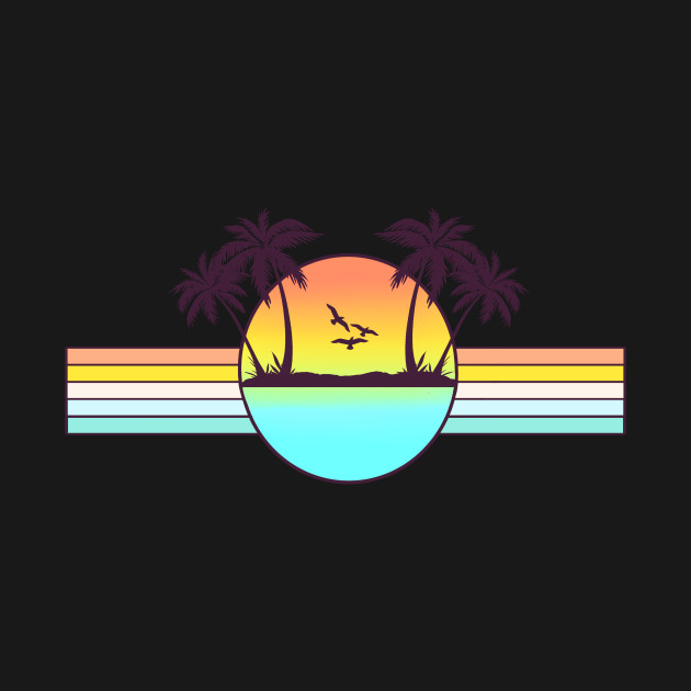 80s Sunset - 80s - T-Shirt