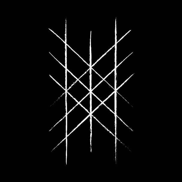 Web of Wyrd Design in White | Viking Symbols by Time Nomads