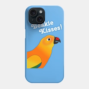 Beakie Kisses Sun Conure Parrot Phone Case