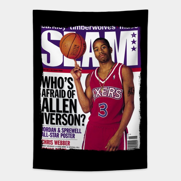 IVERSON - SLAM Magazine Tapestry by Buff Geeks Art