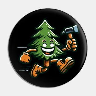 Happy Tree Helper Pin