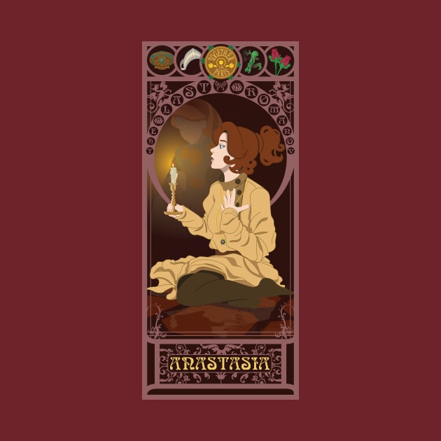 Anastasia - art nouveau by captainlaserbeam