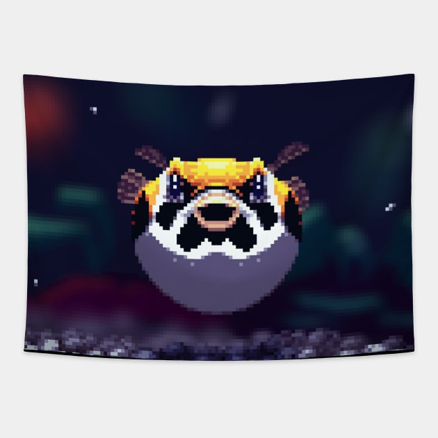 Puffer fish Tapestry by HogFrog