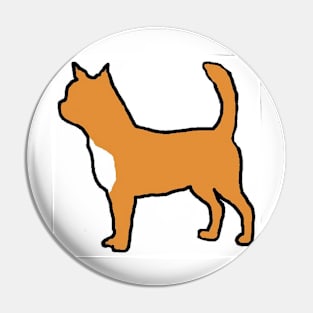 chihuahua red silhouette Pin