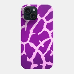 Purple Giraffe Print Phone Case