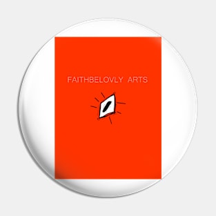 Faithbelovly Arts Logo with Text Pin