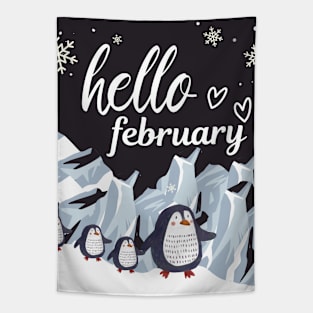 Hello February Tapestry