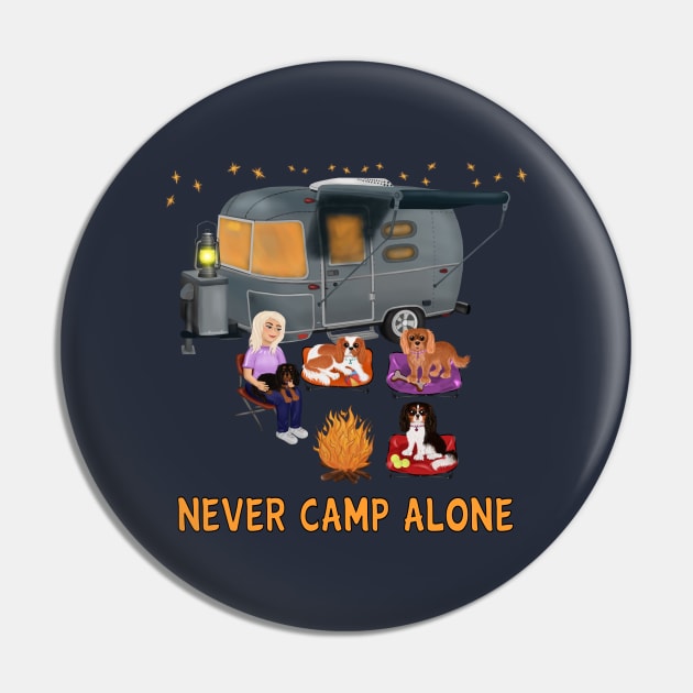 Cavalier King Charles Spaniels Camping and RV Camping Pin by Cavalier Gifts