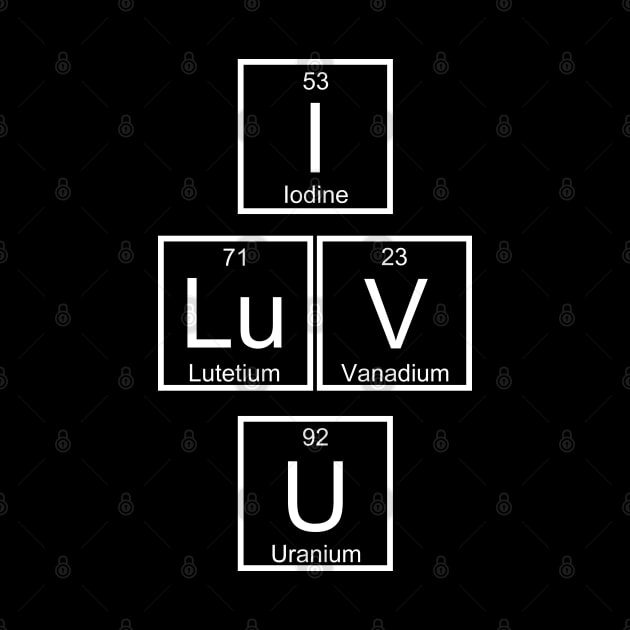 Chemistry Science Elements I LuV U by Zeeph