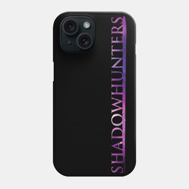 Shadowhunters logo / The Mortal Instruments (pink galaxy) - Clary, Alec, Jace, Izzy, Magnus - Malec - Parabatai - rune Phone Case by Vane22april