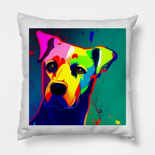 Dog - Splash Themed Art Pillow