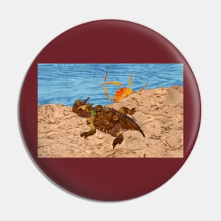 Horned Toad Pin