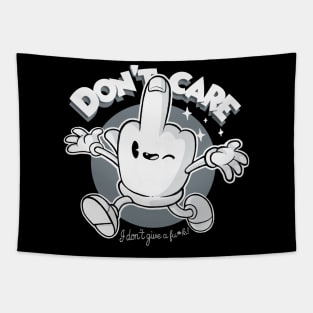 Don't care Quote - Who Cares Happy Finger - Sassy Phrase Tapestry