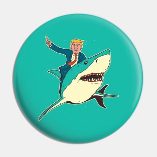 Trump Shark Pin