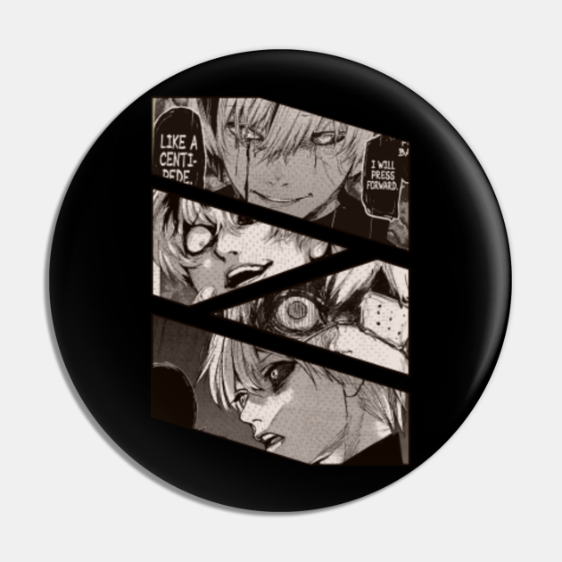 Ken Kaneki Tokyo Ghoul Tōkyō Guru Anime Cool Manga Panel Design Ken Kaneki Tokyo Ghoul Tky Pin Teepublic