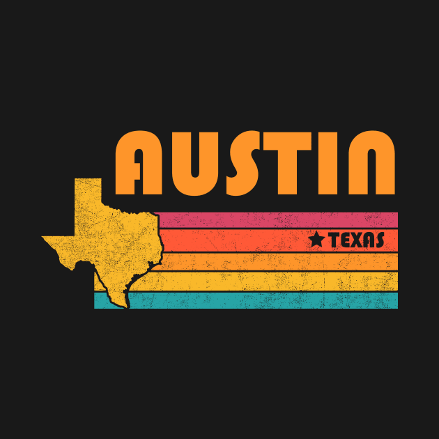 Austin Texas Vintage Distressed Souvenir by NickDezArts