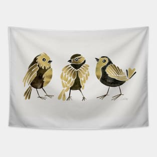 finches gold Tapestry