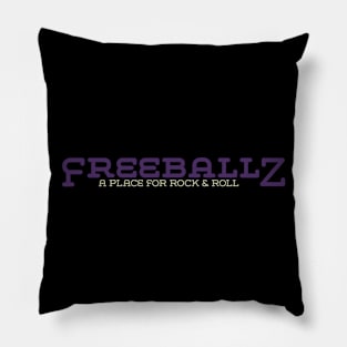 Freeballz Classic Logo Purple Pillow