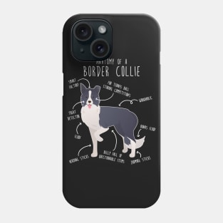 Border Collie Dog Anatomy Phone Case