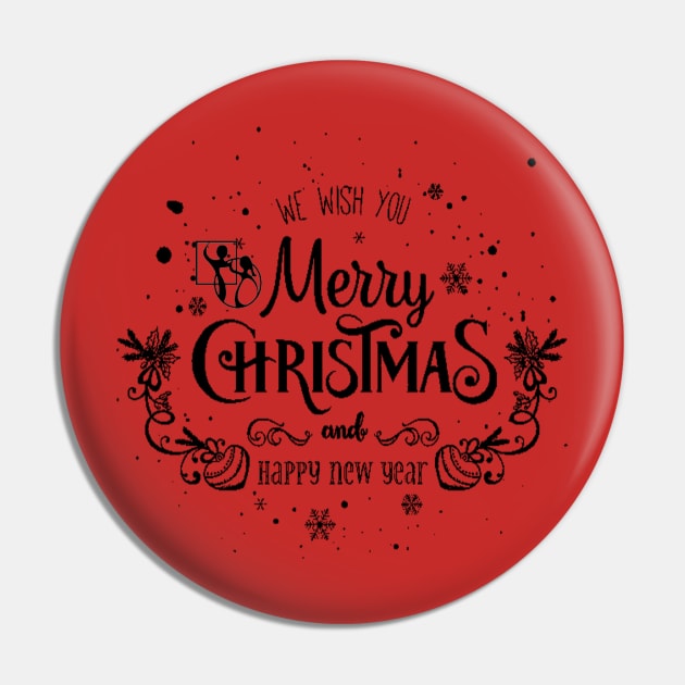Christmas Wishes 2 BLK Pin by DWHT71