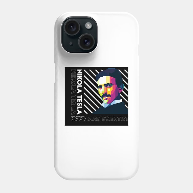 Nikola Tesla Phone Case by WPAP46