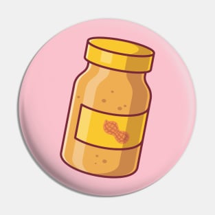 Floating Peanut Jam Cartoon Pin