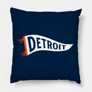 Detroit Pennant - Navy 2 Pillow