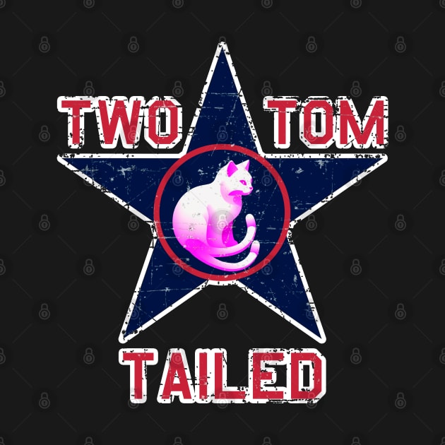 Two Tailed Tom - - Blue Star - - Tagged __ Grunge Style by Two Tailed Tom