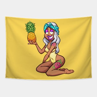 Pineapple Pin Up Tapestry