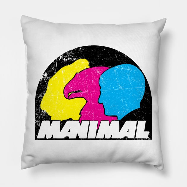Manimal Pillow by Doc Multiverse Designs
