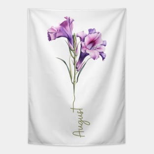 Gladiolus - Birth Month Flower for August Tapestry