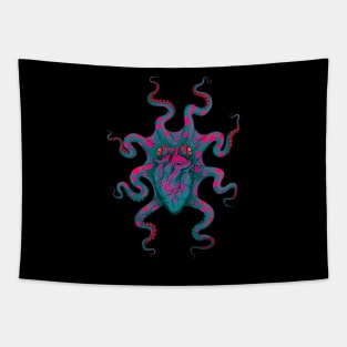 Psychedelic Octopus Tapestry